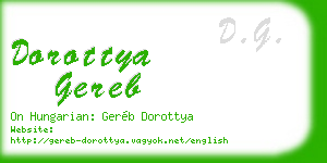 dorottya gereb business card